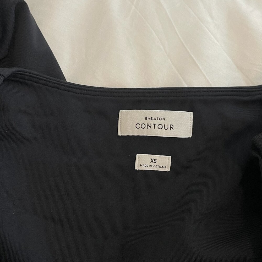 ARITZIA XS CONTOUR SCOOPNECK BLACK LONGSLEEVE - Picture 3 of 4